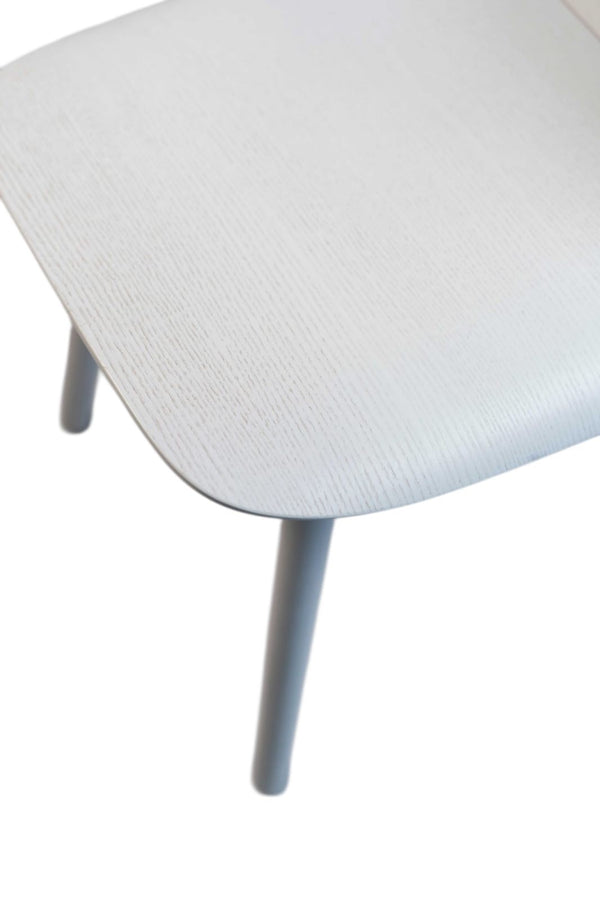 Muuto "Nerd chair", 4-Fuß-Stuhl, Holz, Weiß