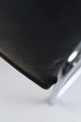 Sedus "Open Up" UP-233, Freischwinger, Leder, Chrom/Schwarz