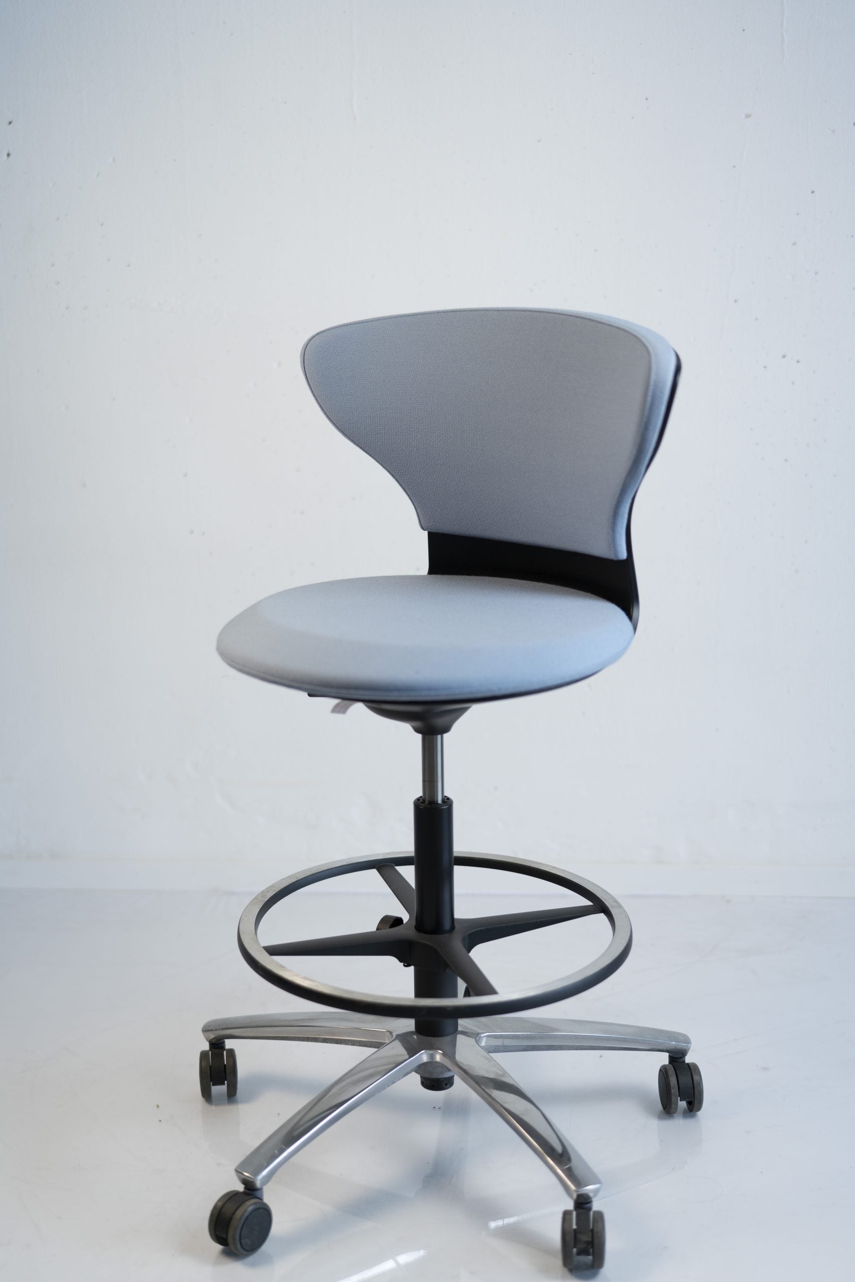 Sedus "Turn around"  tu-181, High desk chair, Schwarz/Hellblau