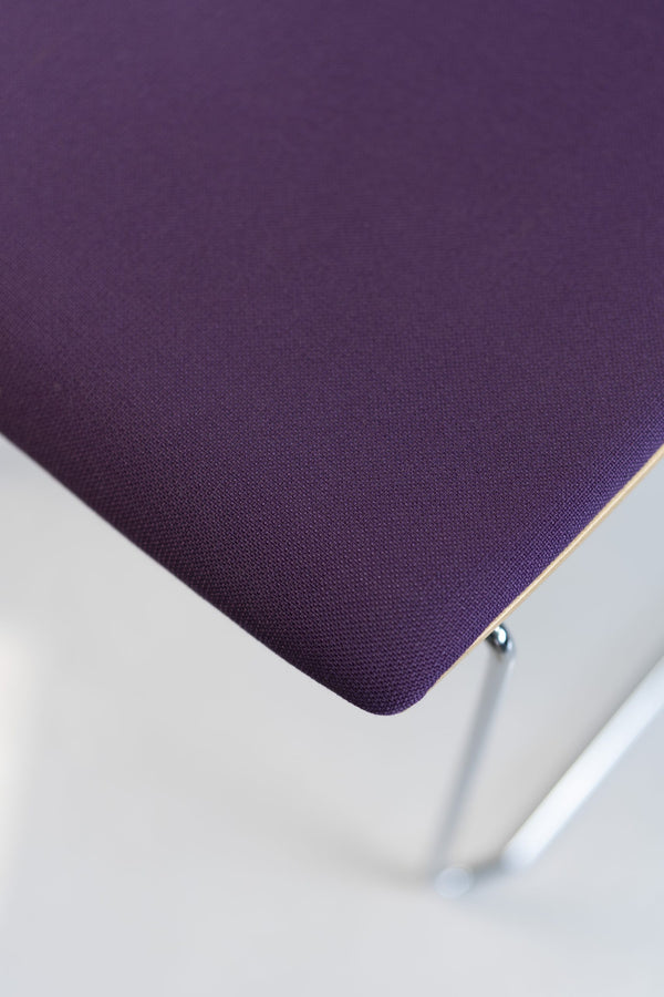 Sedus "Meet chair" mt-246, Kufenstuhl, Chrom/lila