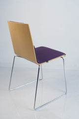 Sedus "Meet chair" mt-246, Kufenstuhl, Chrom/lila