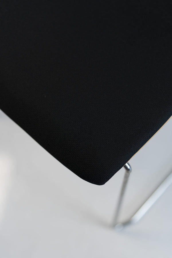 Sedus "Meet chair" mt-246, Kufenstuhl, Chrom/Weiß/Schwarz