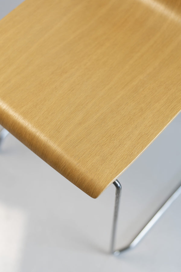 Sedus "Meet chair" mt-246, Kufenstuhl, Chrom/Eiche