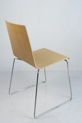 Sedus "Meet chair" mt-246, Kufenstuhl, Chrom/Eiche