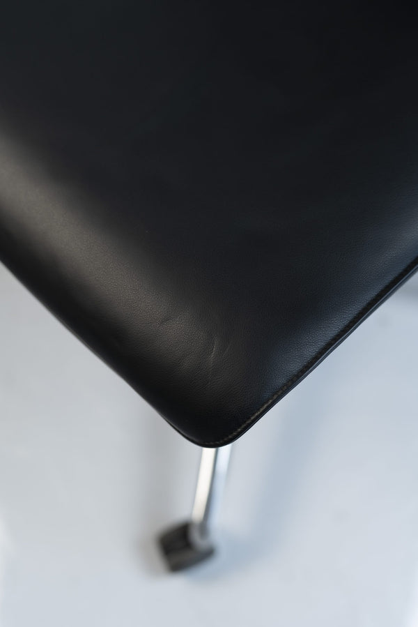 Sedus "se:line", Bürodrehstuhl, Leder, Schwarz