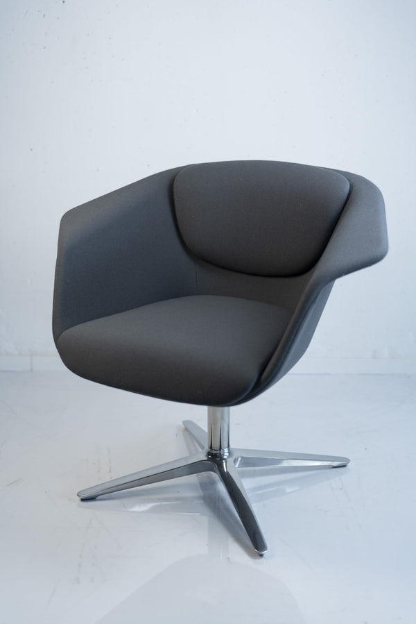 Sedus "Sweetspot" SE-250, Lounge-Sessel, Metall/Chrom