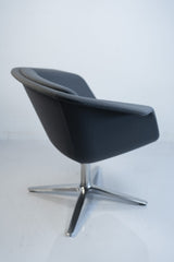 Sedus "Sweetspot" SE-250, Lounge-Sessel, Metall/Chrom