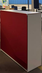 Sideboard mit Akustikwand rot - Steelcase
