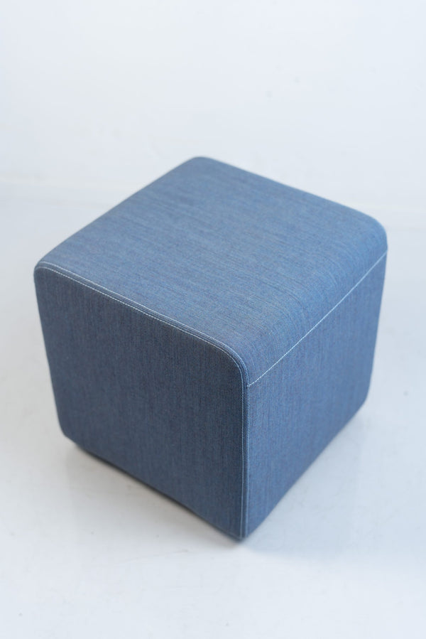 Steelcase - Stoffhocker, blau