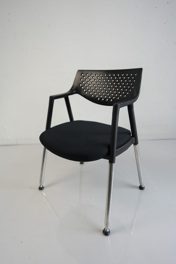 Vitra Besucherstuhl schwarz/grau