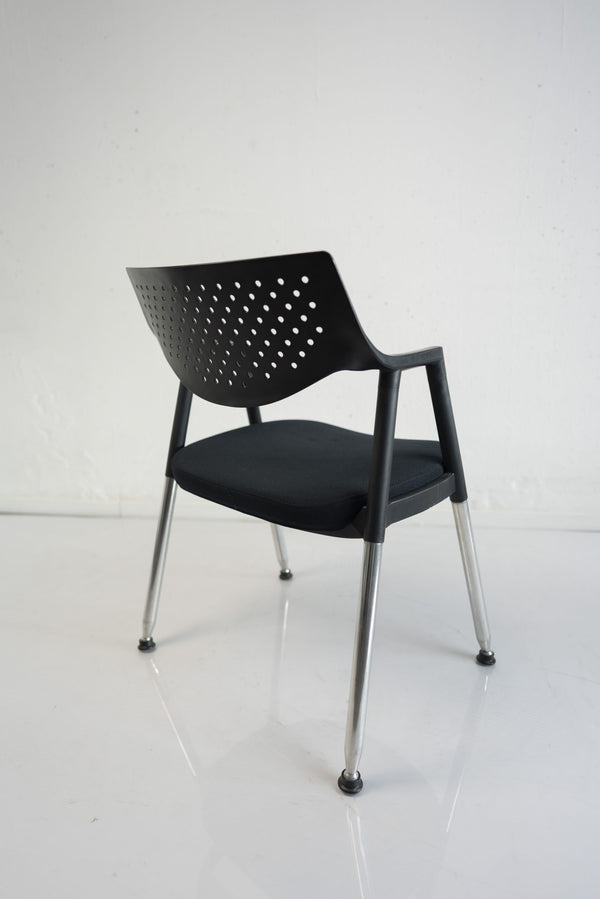 Vitra Besucherstuhl schwarz/grau