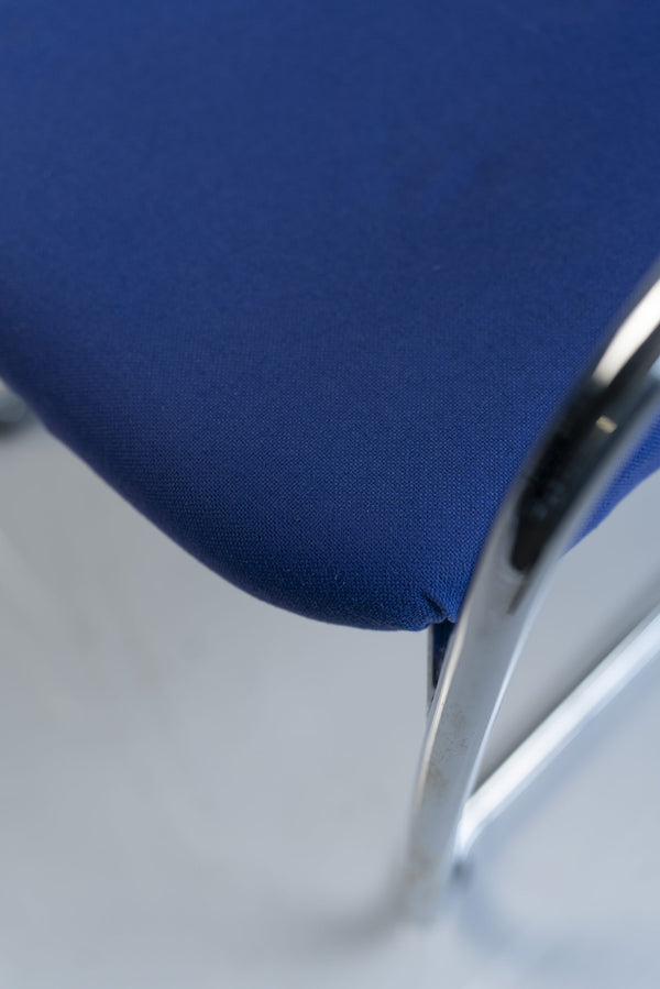 Vitra "Visavis" Step Freischwinger blau/chrom