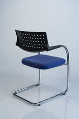 Vitra "Visavis" Step Freischwinger blau/chrom